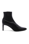 Rag & Bone Beha Stretch Leather Moto Booties In Black