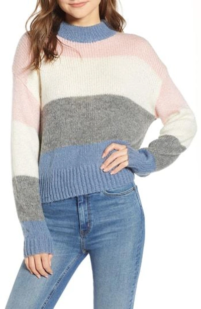 Rebecca Minkoff Kendall Colorblock Pullover Sweater In Blue Multi