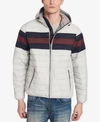 TOMMY HILFIGER MEN'S BIG & TALL COLORBLOCKED HOODED SKI COAT, CREATED FOR MACY'S