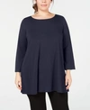 EILEEN FISHER PLUS SIZE TUNIC TOP