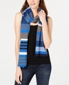 EILEEN FISHER STRIPED MERINO WOOL SCARF