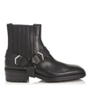 JIMMY CHOO LOKK Black Water Resistant Vacchetta Ankle Boots,LOKKVTW S