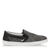 JIMMY CHOO GROVE Mink and Black Prince of Stars Flannel Slip on Trainers,GROVECOF S