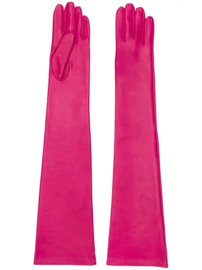 N°21 Nº21 Full-sleeve Gloves - 粉色 In Pink