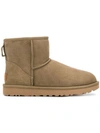 Ugg Shearling Ankle Boots In Green