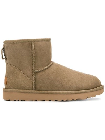 Ugg Shearling Ankle Boots In Brown