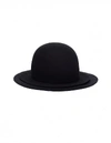 YOHJI YAMAMOTO BLACK WOOL HAT,NV-H05-168/BLK