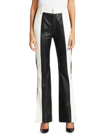 Tre By Natalie Ratabesi Women's The Valentina Leather Pants In Black White