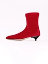 GIA COUTURE ANKLE BOOT RED,10714921
