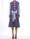 LOEWE CHECK AND STRIPE DRESS,10745461