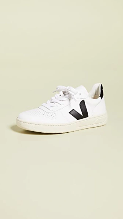 Veja Perforated Toe Sneakers  In White