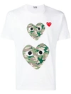 Comme Des Garçons Play Comme Des Garcons Play Camouflage Large Small Short Sleeve White