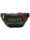 Gucci Gürteltasche Mit Logo-print In Black