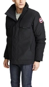 Canada Goose Forester Feather-down Jacket In Black