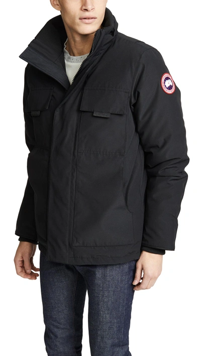 Canada Goose Forester Feather-down Jacket In Black