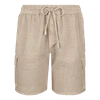 Vilebrequin Baie Linen Bermuda Shorts In Beige