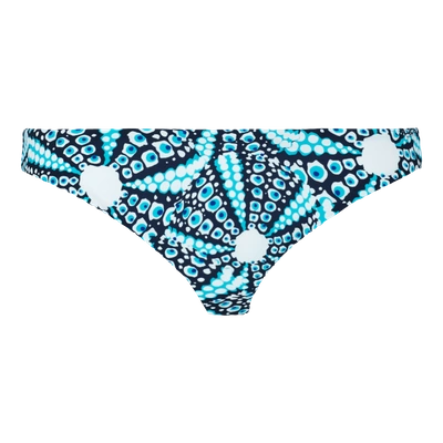Vilebrequin Women Midi Brief Bikini Bottom Oursinade In Blue