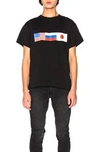 Gosha Rubchinskiy Flag Print T-shirt In Black