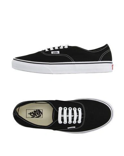 Vans Woman Sneakers Black Size 7 Textile Fibers