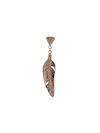 JACQUIE AICHE 14K YELLOW GOLD FEATHER DIAMOND SINGLE EARRING