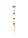 JACQUIE AICHE JACQUIE AICHE DIAMOND AND 14K GOLD STAR AND CROSS CHAIN EARRING