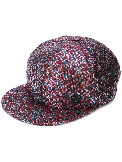 Maison Michel 几何图案棒球帽 - 多色 In Multicolour