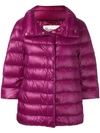 Herno Zipped Padded Jacket In Purple