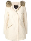 Woolrich Fur Trim Parka - Neutrals In Neutrals