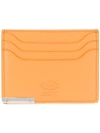TOD'S TOD'S LOGO PLAQUE CARD HOLDER - 黄色