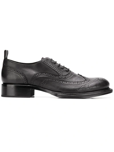 Ann Demeulemeester Grained Brogues - 黑色 In Black