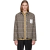 LHOMME ROUGE LHOMME ROUGE BROWN CHECK PULL JACKET