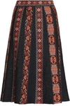 M MISSONI M MISSONI WOMAN JACQUARD-KNIT SKIRT BLACK,3074457345619155160