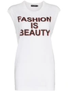 DOLCE & GABBANA FASHION IS BEAUTY' TANK TOP