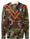 POLO RALPH LAUREN PANELLED CAMOUFLAGE POLO SHIRT