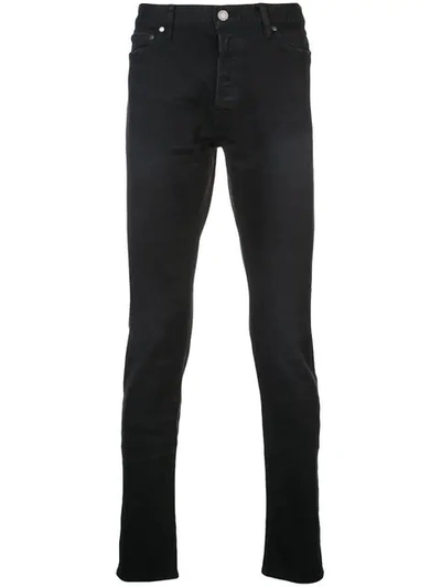 John Elliott Mid-rise Skinny Jeans In Black