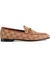 Gucci New Jordaan Gg Supreme Canvas Loafer In Neutrals