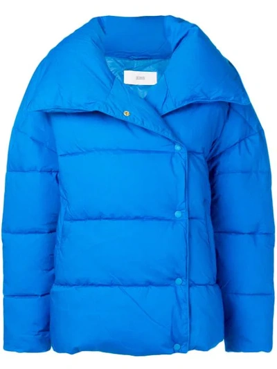 Closed Yuki Quilted Jacket In Blue (blue)