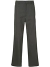 H BEAUTY & YOUTH H BEAUTY&YOUTH WIDE LEG TROUSERS - GREY