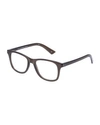 The Book Club Grime In Banishment Square Blue Block Optical Frames In Black