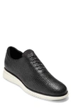 Cole Haan Men's 2.zerogrand Laser Wingtip Oxfords Men's Shoes In Black/ Ivory Leather