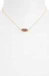 Kendra Scott Elisa Filigree Pendant Necklace In Multi Drusy/ Gold