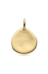 Monica Vinader Siren Small Pendant Charm In Yellow Gold
