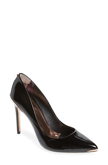 Ted Baker Women's Wishiri Pointed-toe Pumps In Black Leather | ModeSens