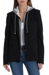 BAGATELLE BLAZER WITH DETACHABLE FRENCH TERRY HOOD,66263