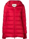 Herno Hooded Padded Coat - Red In Red
