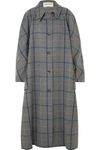 A.W.A.K.E. OVERSIZED CHECKED WOOL-BLEND COAT