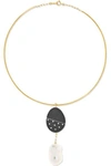 CVC STONES 18-KARAT GOLD MULTI-STONE CHOKER