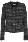 IRO CARENE DISTRESSED BOUCLÉ-KNIT JACKET,3074457345619167421