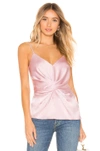 Bailey44 Card Counting Twist-front Camisole In Pink