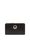 FENDI Leather Zip Card Pouch